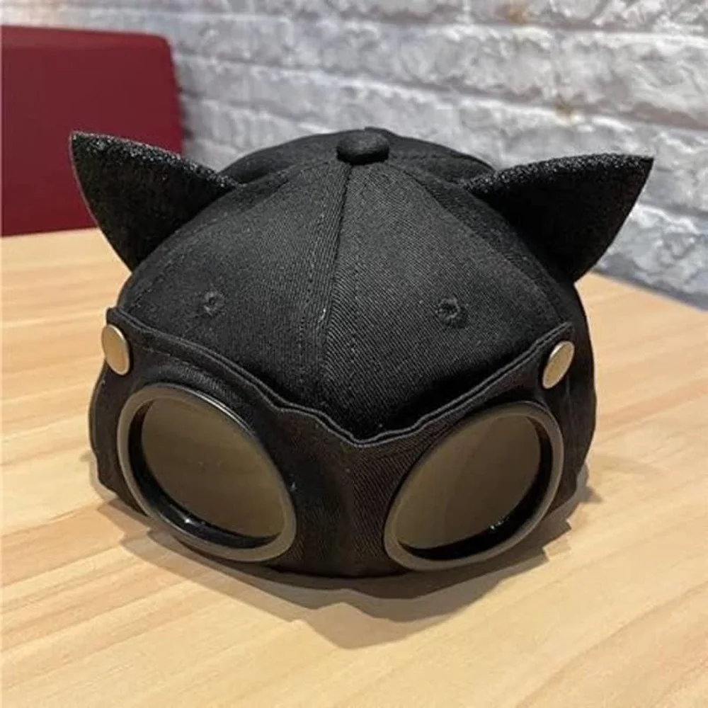 Retro Hip Hop Mask Black Aviator Glasses Peaked Sunglasses Baseball Cat …